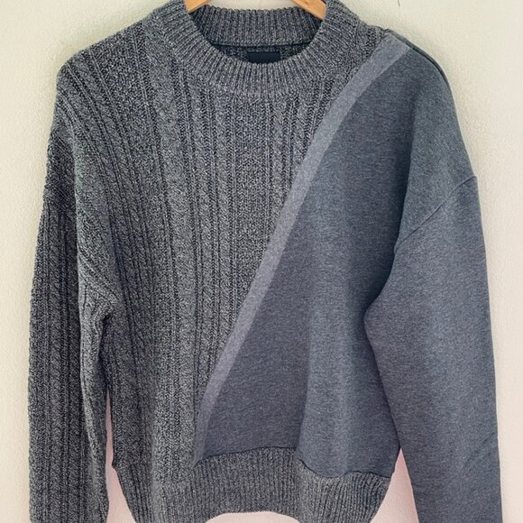 TWENTY MONTREAL Men's "Connect" Asymmetrical Design Sweater: NWOT! MEDIUM - Picture 4 of 6